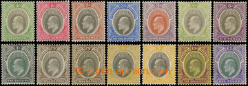 216843 - 1904-1909 SG.21-32, Edward VII., ½P - £1, complete set of 