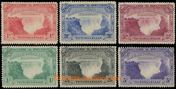 216848 - 1905 SG.94-99, Victoria Falls 1P - 5Sh, complete set of 6 st