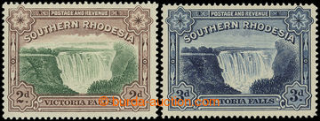 216854 - 1932 SG.29-30, Victoria Falls, value 2P and 3P; mint never h