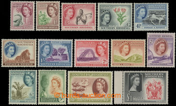 216856 - 1953 SG.78-91, Elizabeth II. - Motives, ½P - £1, complete 