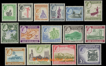 216861 - 1959-1962 SG.18-31, Elizabeth II. ½P - £1, complete set; m