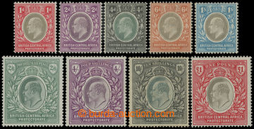 216864 - 1903-1904 SG.59-66, Edward VII. 1P - £1, complete set of 9 
