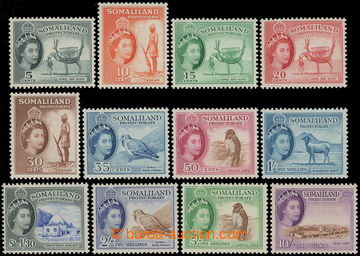 216899 - 1953-1958 SG.137-148, Elizabeth II. - Motives, 5C - 10Sh, co