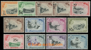 216902 - 1961 SG.65-77a, Elizabeth II. - Motives, ½C/½P - 2R/£1, c