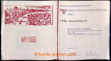 216986 - 1988 PT19Bb, PRAGA 1988, příležitostný tisk (světle hn�