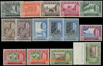 217040 - 1957-1963 SG.83-94, Sultan Ibrahim - Motives, 1 - $5, comple