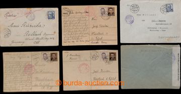 217044 - 1947-1950 CENSORSHIP/ selection of 18 pcs of entires with ce