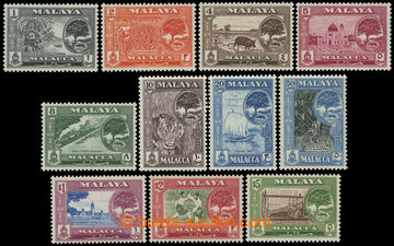 217047 - 1960-1962 SG.50-60, Tree Melaka - Motives 1c - $5, complete 