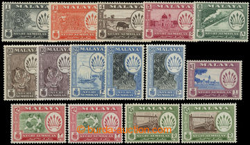 217052 - 1957-1963 SG.68-79, Coat of arms - Motives, 1C - $5, complet