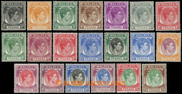 217053 - 1965-1968 SG.3-22, Jiří VI. - Palmy 1C - $5, kompletní ř