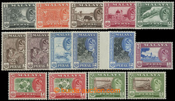 217058 - 1957-1961 SG.150-161, Sultan Jusuf - Motives, 1C - $5, compl
