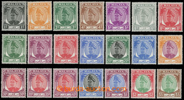 217068 - 1949-1955 SG.90-110, Sultan Hisamuddin - Palms 1C - $5, comp