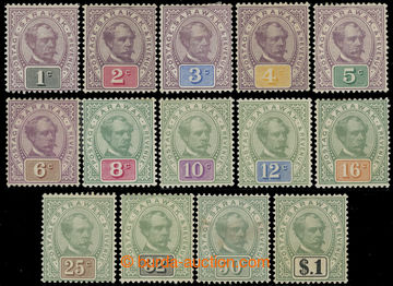 217073 - 1888-1897 SG.8-21, Brooke 1C - $1, complete set, without wat