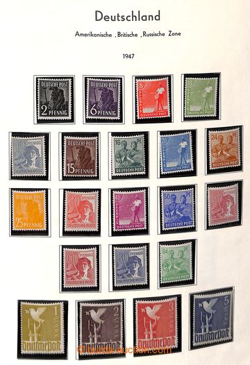217157 - 1946-1974 [COLLECTIONS]  GDR + ZONES / collection on hingele