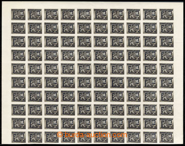 217211 - 1945 Pof.371, Bratislava's 10K black, upper half-sheet, 1x t
