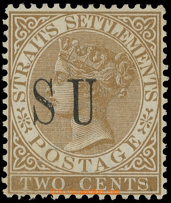 217266 - 1882 SUNGEI UJONG / SG.13, 2C Strait Settlements with overpr
