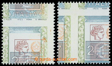 217325 - 2002 Mi.2813, postage stamp Italia 2,17€, two stamps with 