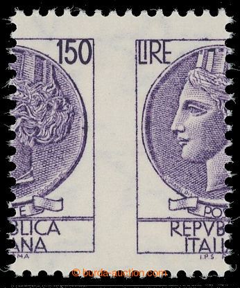 217331 - 1976 Mi.1522, Allegory 150L violet, significant shifted perf