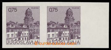 217351 - 1976 Mi.1672U, Rijeka 0,75Din brownlila, marginal horizontal