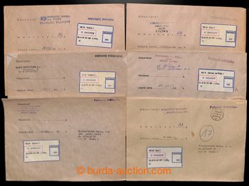 217399 - 1994 comp. 9 pcs of money letters, off. envelope/-s with lab