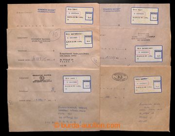 217400 - 1994 sestava 6ks cenných psaní, úřední obálky s nálep