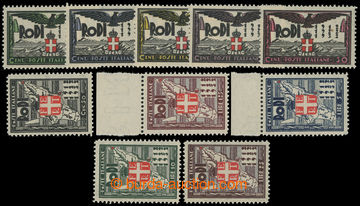 217403 - 1932 Mi.123-132, 20 years of occupation 5C-25L; two cheap va