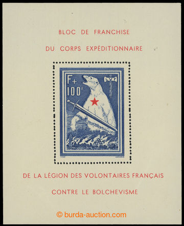 217409 - 1942 FRANCE - Franzosische Freiwillige Legion Mi.Bl.I PF I; 