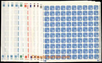 217456 - 1939-1943 COUNTER SHEET / Newspaper stamps (II.), comp. 10 p