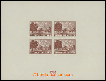 217461 - 1944 Pof.PrA1a, Promotional miniature sheet for Red Cross in