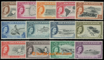 217577 - 1956 SG.57-69, Elizabeth II. - Motives, ½P - 10Sh; complete