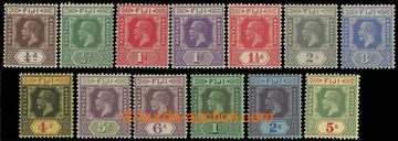 217585 - 1912-1923 SG.125-137, George VI. ¼P - 5Sh; complete set, pa