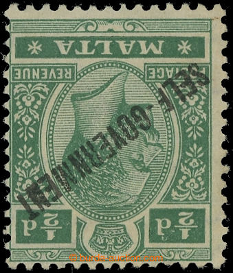 217658 - 1922 SG.106w, Jiří V. ½P SELF-GOVERNMENT, průsvitka PŘE