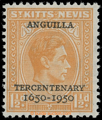 217667 - 1950 SG.87b, George VI. - Tercentenary 1½P orange with wate