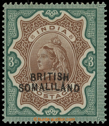 217668 - 1903 SG.23b, Victoria 3R brown / green with overprint BRITIS