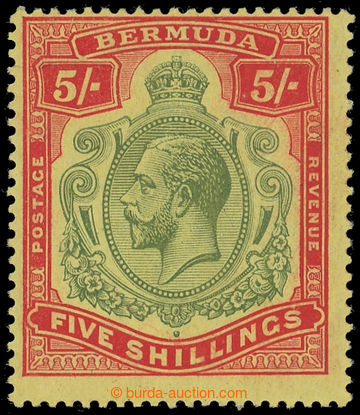 217677 - 1918-1922 SG.53a, George V. 5Sh with plate variety - break i