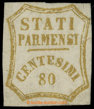 217697 - 1859 Sass.18, GOVERNO PROVVISORIO 80C bistro oliva; pěkný 