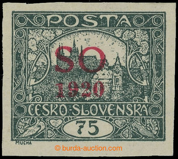 217730 -  Pof.SO15IIp, Hradčany 75h grey-green with red overprint, i