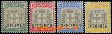 217742 - 1903-1904 SG.33s-36s, Coat of arms ½P-5P SPECIMEN; c.v.. £