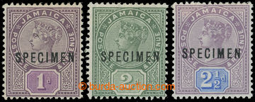217750 - 1889-1891 SG.27s-29s, Victoria 1P - 2½P with overprint SPEC
