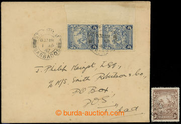 217761 - 1938-1947 SG.252ca+252c, Alegorie 3P modrá, krajová svisl