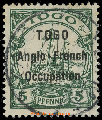 217766 - 1914 SG.H2, Emperor´s Yacht 5Pf green with overprint TOGO A
