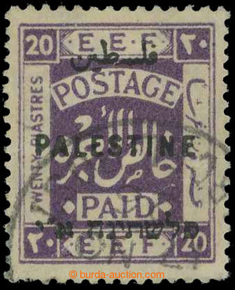 217891 - 1922 SG.84 var, EEF 20Pia fialová, high value, vzácný vys