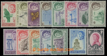 217970 - 1962 SG.165-179, Elizabeth II. - Motives 1/4P-1£; VF, c.v..
