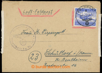 217998 - 1944 FESTUNG KRIM / airmail letter FP with Mi.1 with cancel.