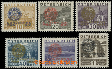 218019 - 1931 ANK.518-523, Rotary 10gr-1Sh; bezvadná série, kat pro