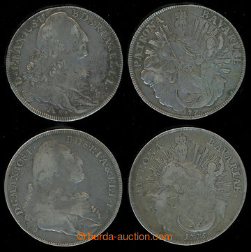 218079 - 1775-1776 BAVARIA / taler 1775 and 1776; Ag, 2/2