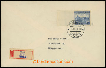218126 - 1939 KHUST / Reg letter sent from Khust to Brno, with Jasiň