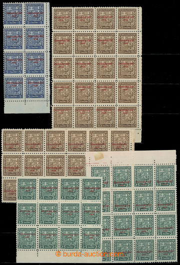 218248 - 1939 Sy.2, 3, 5, 16, 18, selection 8 pcs of multiblocks valu