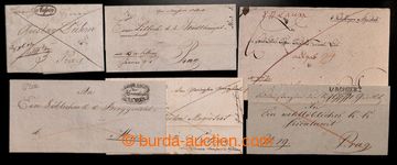 218337 - 1824-1846 sestava 6ks skládaných předznámkových dopisů