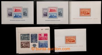 218460 - 1937-1938 Mi.Bl.7A(2x), 9A(2x), souvenir sheets Toledo and B